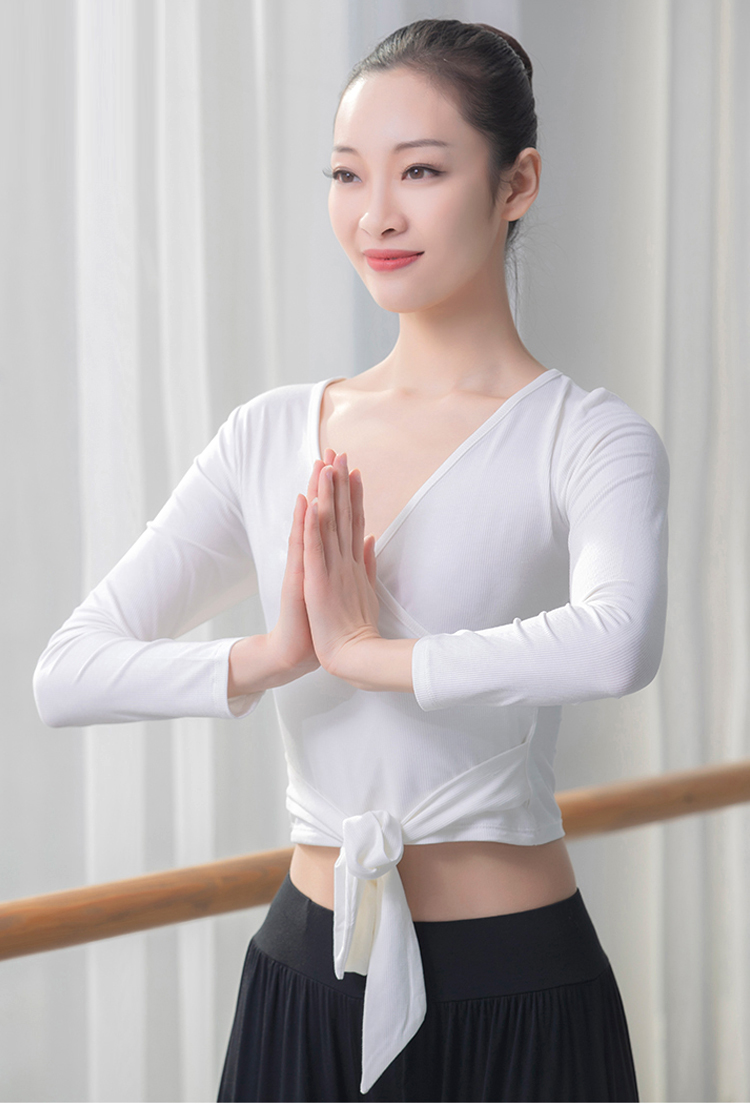 芭尔乐舞蹈服上衣女夏季轻薄冰丝现代舞服4402
