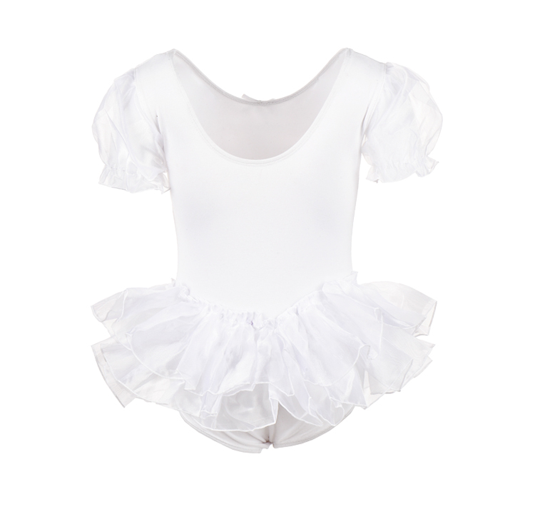 练功服白色儿童演出服芭蕾舞裙子0100047
