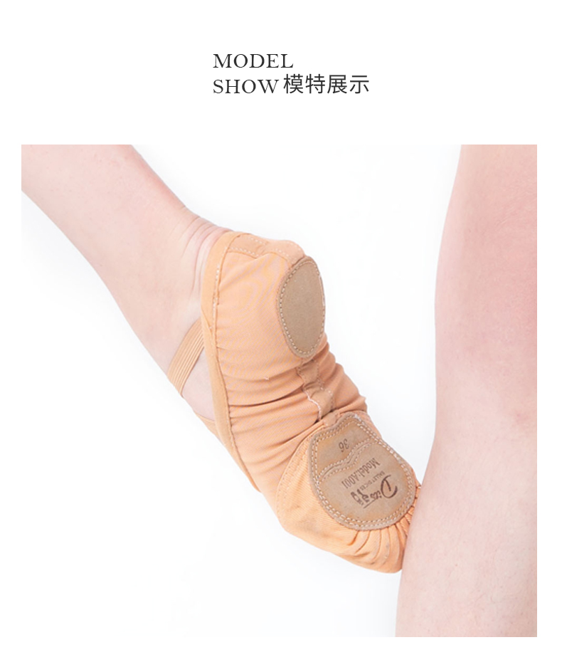 芭蕾舞蹈鞋女软底显脚背免系带练功鞋1200069