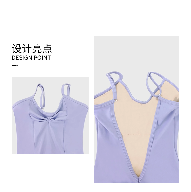 芭尔乐可调节肩带体操服女艺考练功服03D0001